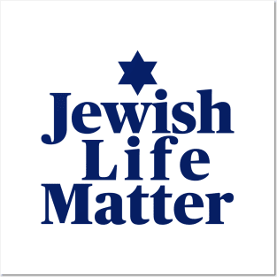 Jewish life matter, Blue Text Posters and Art